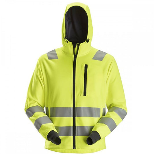 AllroundWork, High-Vis Full Zip Hoodie CL2/CL3
