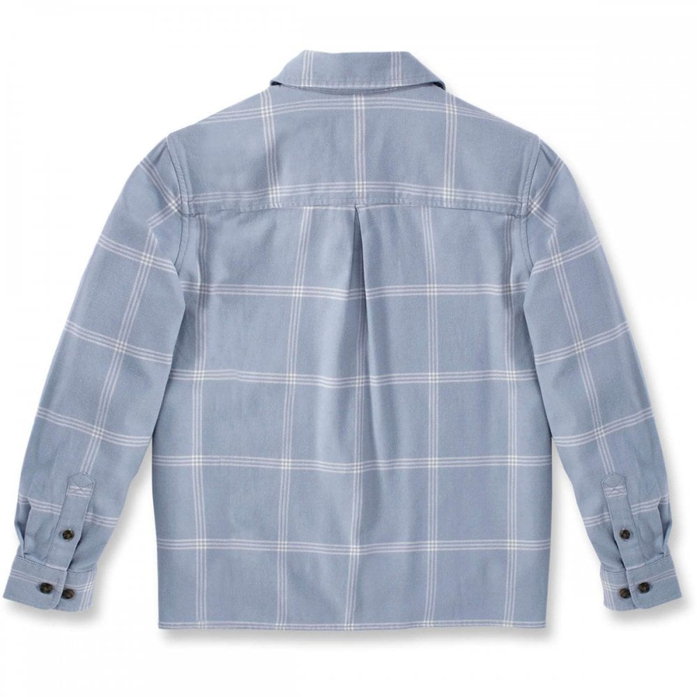 105989 Womens Midweight Flannel Long Sleeve Plaid Shirt