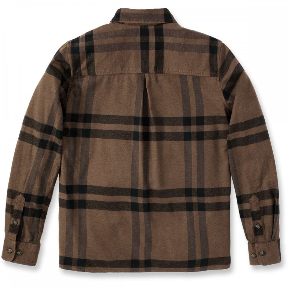 105989 Womens Midweight Flannel Long Sleeve Plaid Shirt