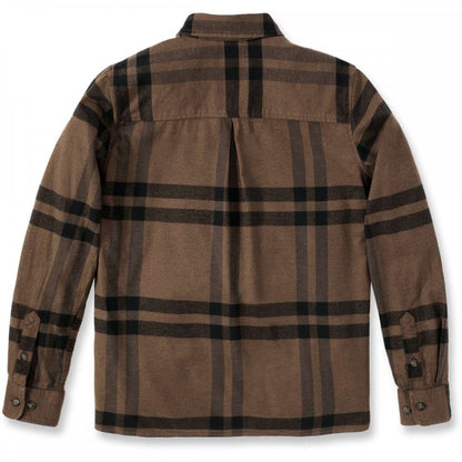 105989 Womens Midweight Flannel Long Sleeve Plaid Shirt