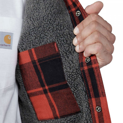 105939 Flannel Sherpa-Lined Shirt Jacket