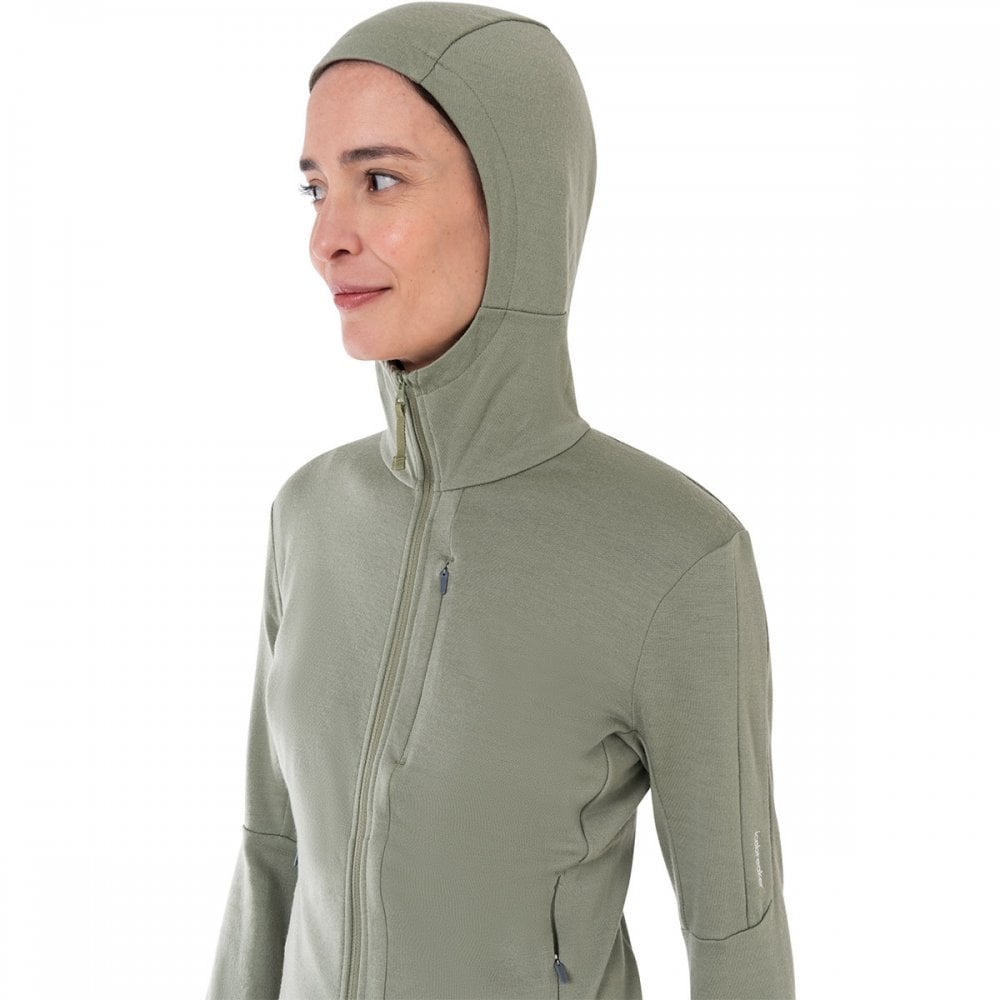 Womens Merino 260 Quantum Long Sleeve Zip Hoodie
