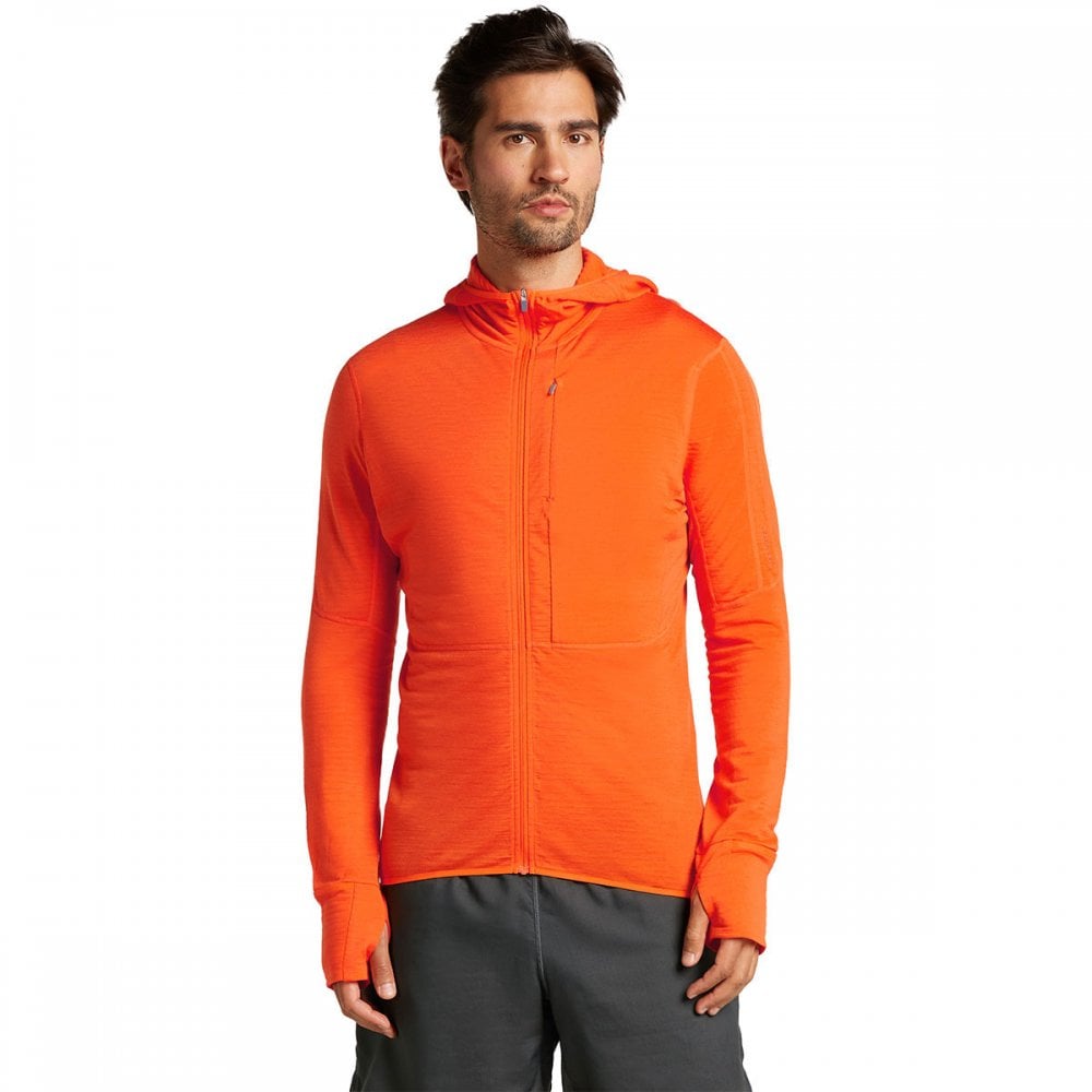 Mens Merino Blend 200 Realfleece™ Descender Long Sleeve Zip Hoodie