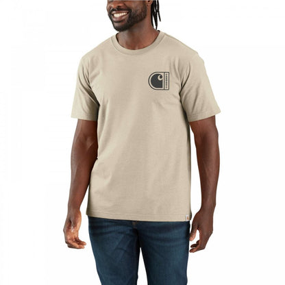 107048 Relaxed Fit Lightweight Short-Sleeve C Graphic T-Shirt