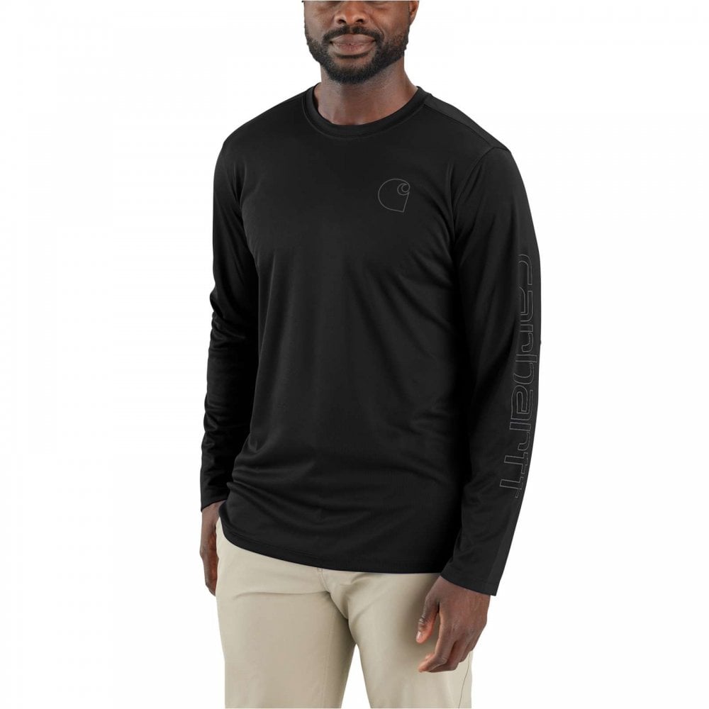 107202 Force Sun Defender Lightweight Long-Sleeve Logo Graphic T-Shirt