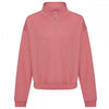 JH037 Women'S Cropped ¼-Zip Sweat
