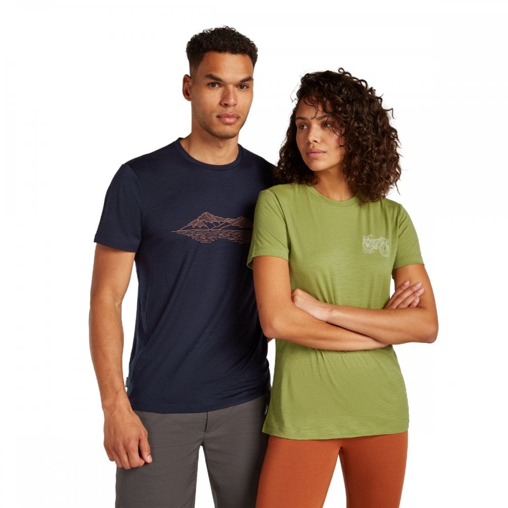Mens Merino 150 Tech Lite Short Sleeve T-Shirt Pukaki Reflected