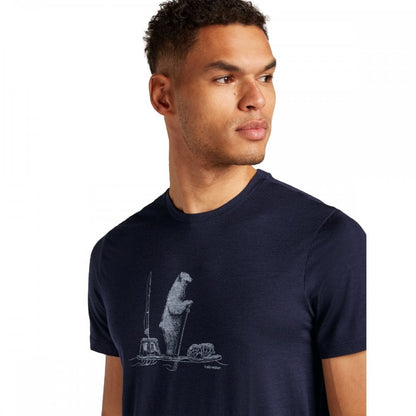 Mens Merino 150 Tech Lite Short Sleeve T-Shirt Polar Paddle