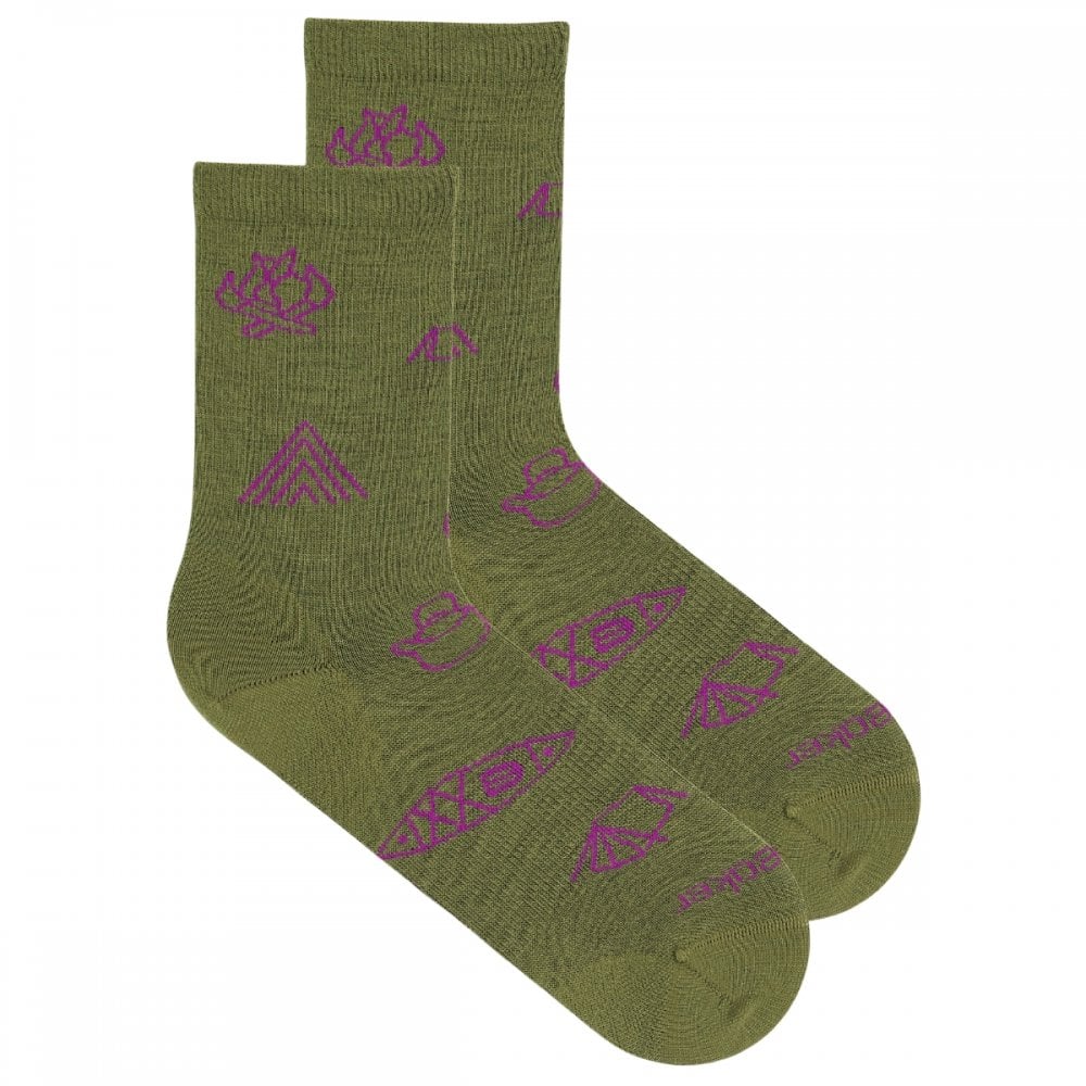 Womens Merino Lifestyle Ultralight Crew Socks Camp Essential