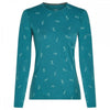 Womens Merino 200 Oasis Long Sleeve Crewe Thermal Top Snow Day