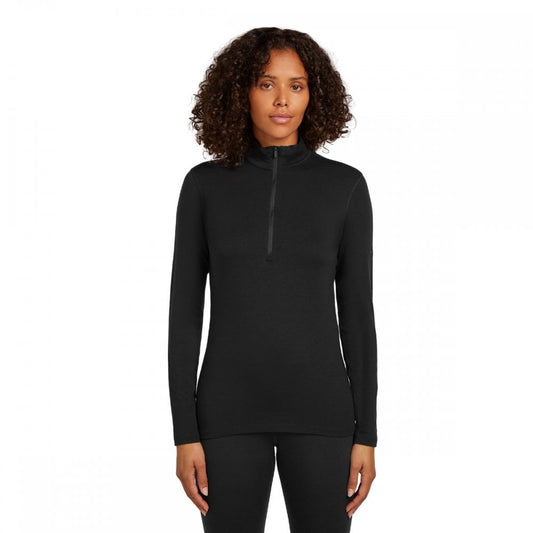 Womens Merino Blend Core Heavyweight Long Sleeve Half Zip Thermal Top