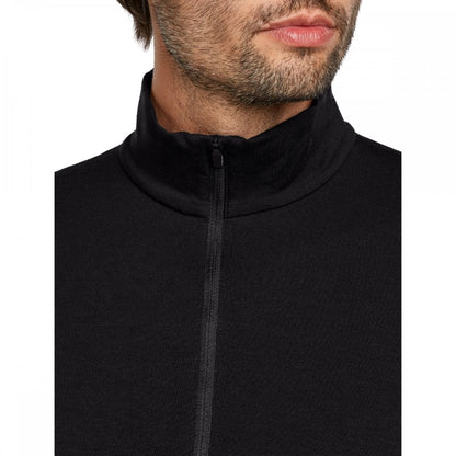Mens Merino Blend Core Heavyweight Long Sleeve Half Zip Thermal Top