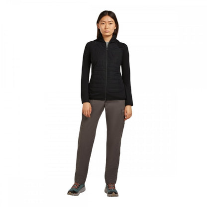 Womens Merino Blend Quantum Hybrid Long Sleeve Zip Hoodie