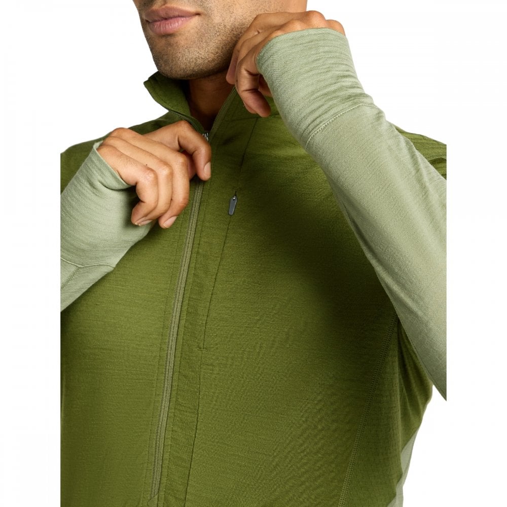 Mens Merino Blend 200 Realfleece™ Descender Long Sleeve Half Zip Jacket