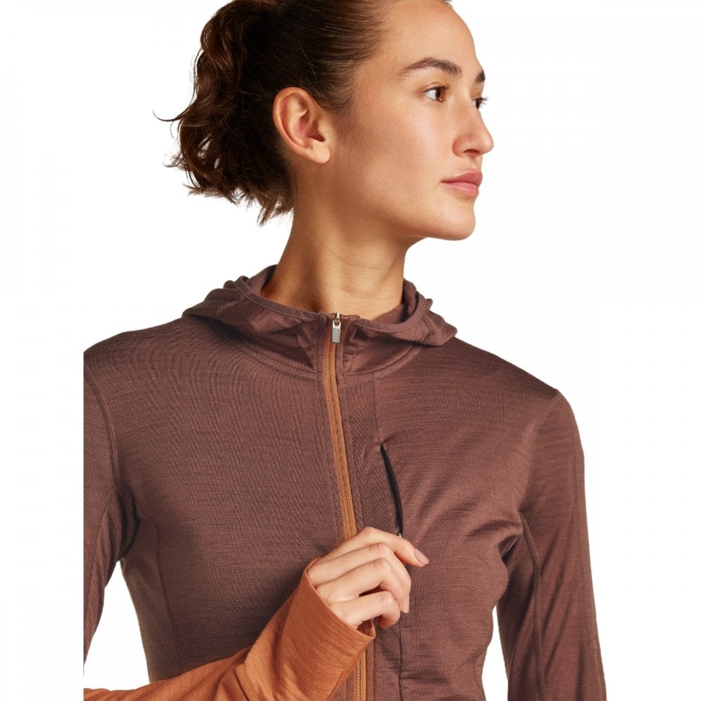 Womens Merino Blend 200 Realfleece™ Descender Long Sleeve Zip Hoodie